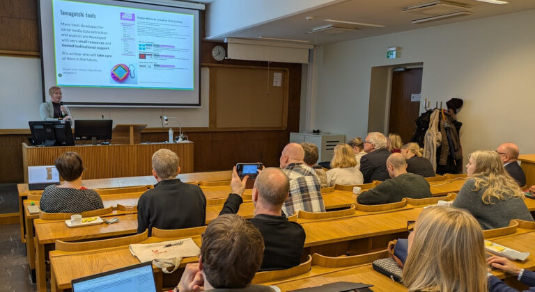Salla-Maria Laaksonen's keynote "Dream infrastructures for a social scientist"